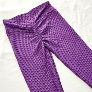 Purple Scrunch Butt Leggings